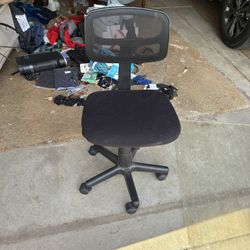 Small Office Chair And Floor Mat