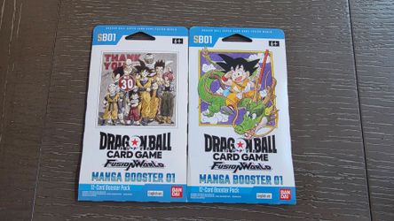 Dragonball Fusion World SB01 Sleeved booster trading cards