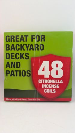 48-Pack Citronella Incense Coils