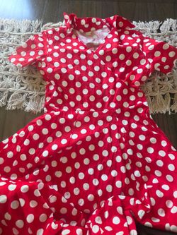 Size L poka dot vintage dress