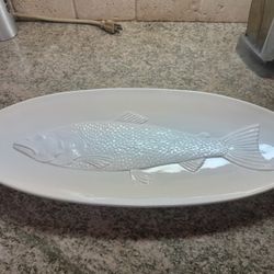 William Sonoma Fish Platter Made In Italy