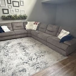 Wall Hugging Power Reclining Sectional Couch