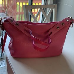 Beautiful Coach Pebbled Soft Leather Bag