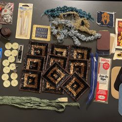 Bundle Of Sewing And Crafts Supplies 