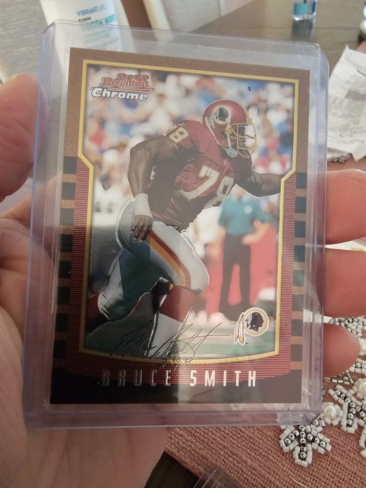 Bruce Smith Washington Redskins Football Cards