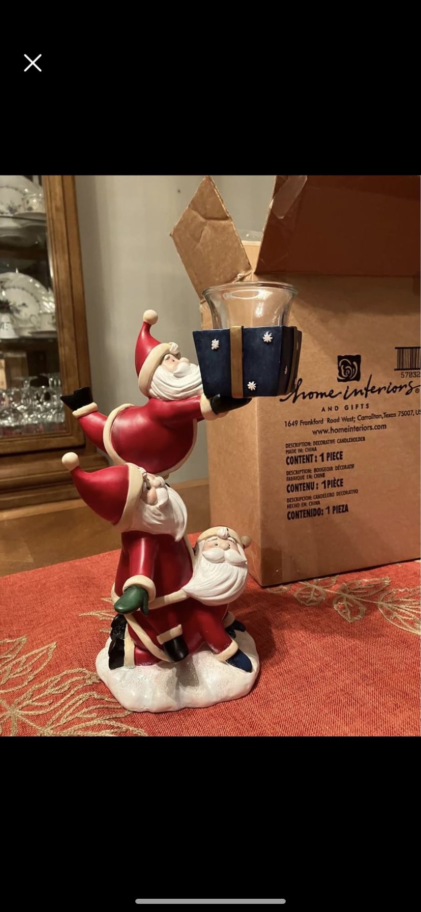 New Santa Votive Holder 