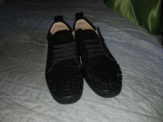 Black Louboutin Leather Junior Lous Sneakerd