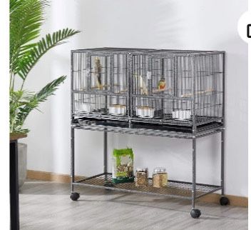 Stackable divided breeder breeding birdcage