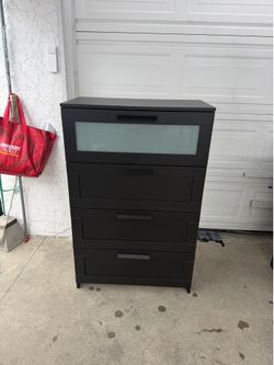 4 drawer black IKEA dresser !