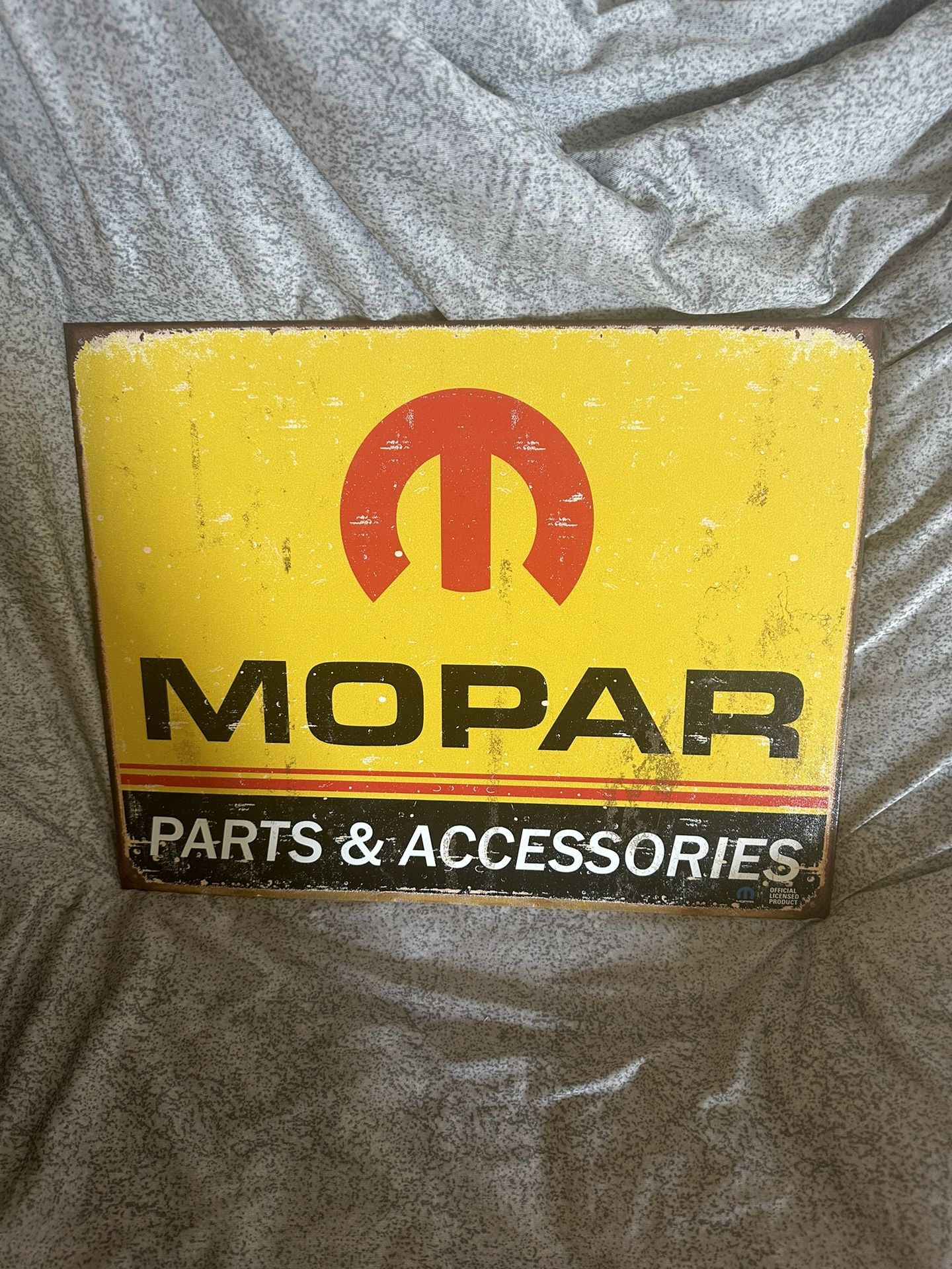 Mopar metal sign