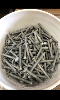 3/8 x 3-1/5 galvanized carriage bolts (quantity 50)