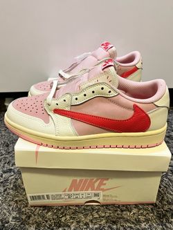 Nike Jordan 1 Travis Scott Tropical Pink Sneakers Size 5.5 Men
