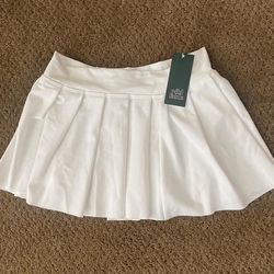white skirt