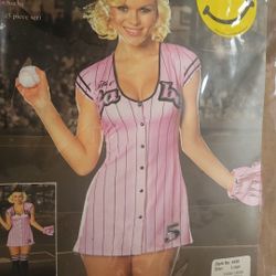 New $53 Dreamgirls THE BABE Baseball Halloween Costume Hat Glove
