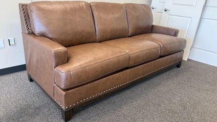 Quality Leather Carmel Sofa and Loveseat 🛋️Same Day Delivery🚚No Credit Needed💵
