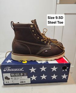 Thorogood (contact info removed) Steel Toe Work Boots Size 9.5D