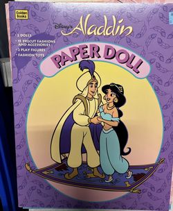 Disney Aladdin Paper Dolls Vintage 