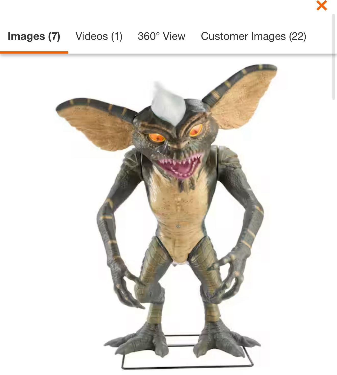 Animated LED Gremlin Spike 3.5’ Motion Statue