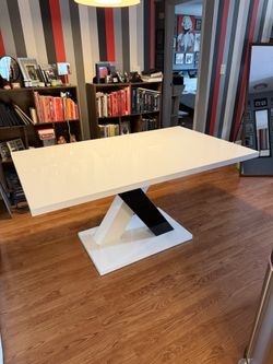 Modern White Dining Table