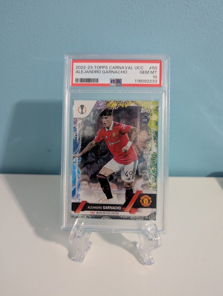 Alejandro garnacho carnaval rookie PSA 10