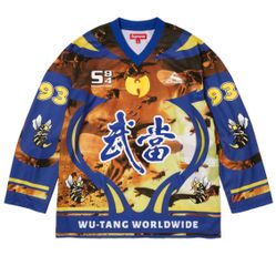 Supreme Wu-Tang Clan Hockey Jersey Blue