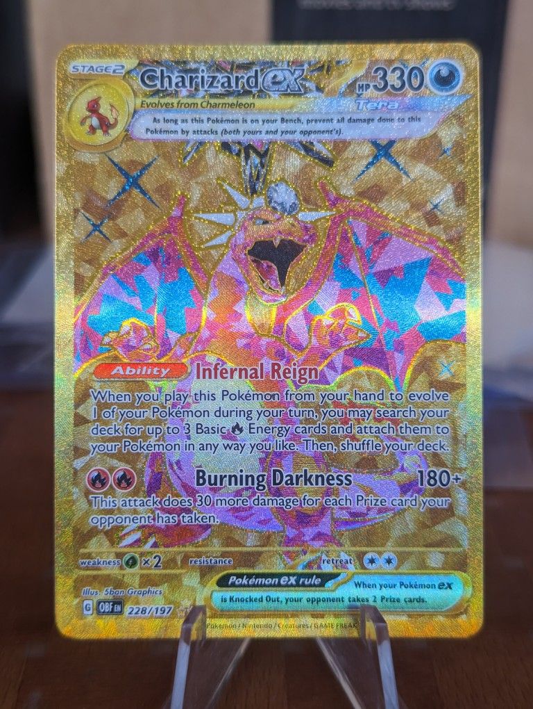 Charizard ex 228/197 - Gold Secret Rare | Pokémon TCG - Obsidian Flames