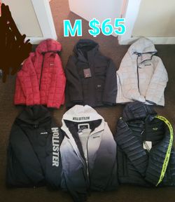 Hollister Jackets S,M,L,XL,XXL $65 each 