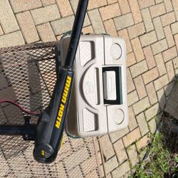 Trolling Motor And Tackle Box
