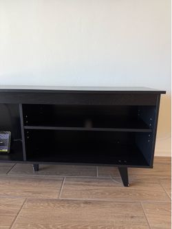 Black Wooden TV stand