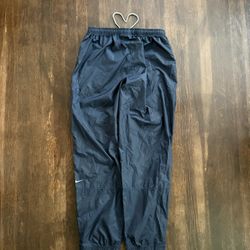 Vintage 90s Navy Blue Nike Tracks Windbreaker Size XL Fits Like L