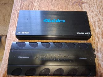 Audiopipe 2000 watts rms and Diablo 8500 watts good condition $200firm