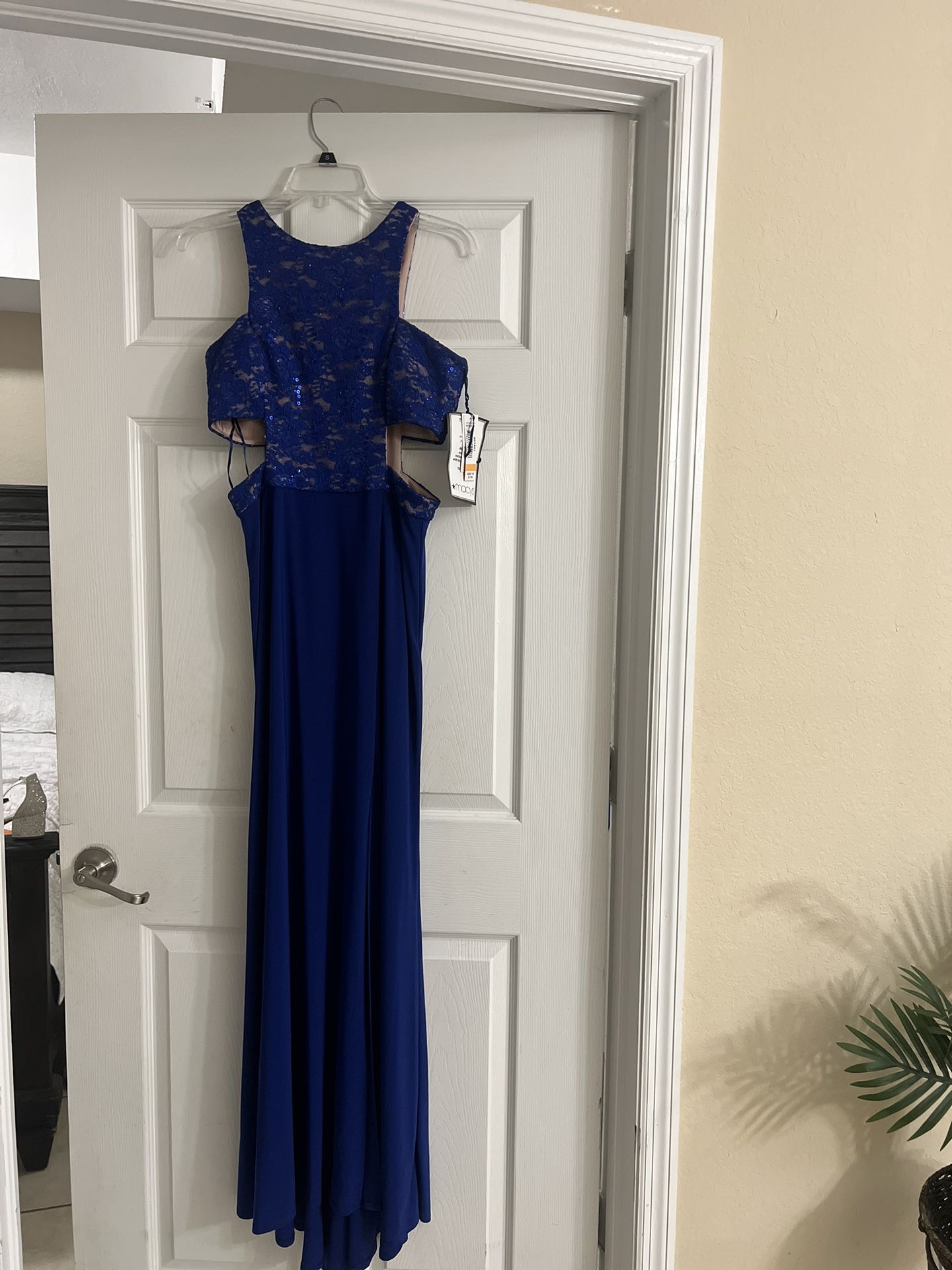 Prom Dress Royal Blue/Nude Hasn’t Been Used