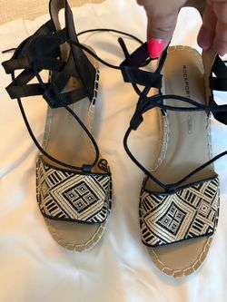 Rockport Wedges Size 9 New Black