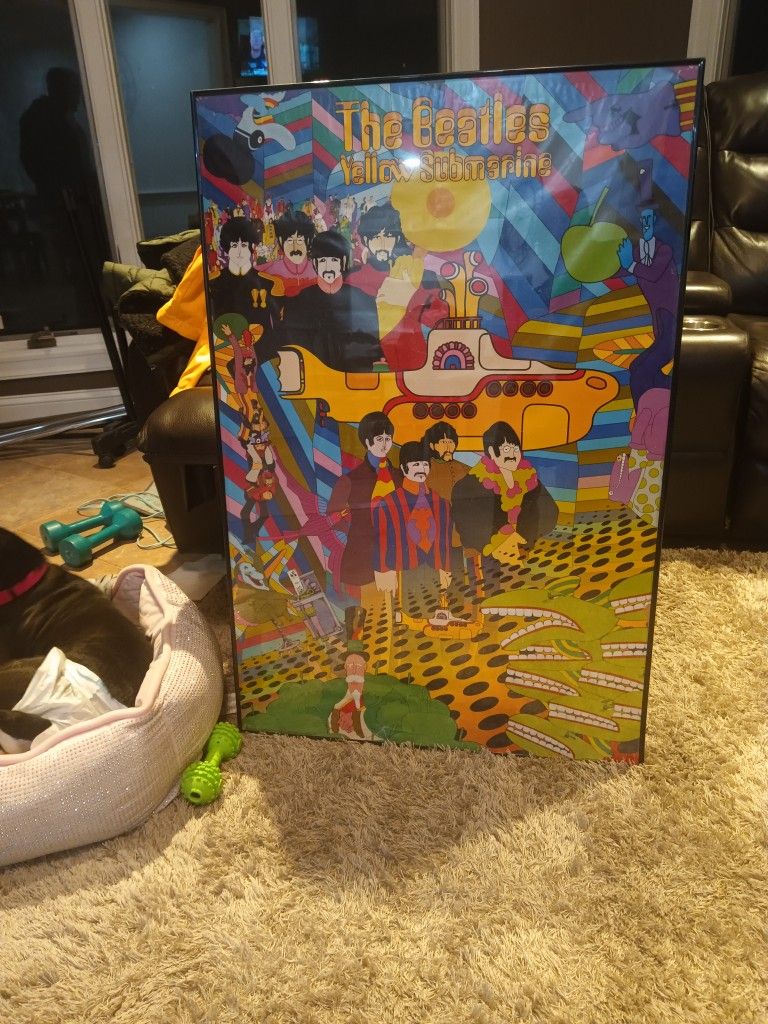 Vintage 2007 Beatles Yellow Submarine Poster