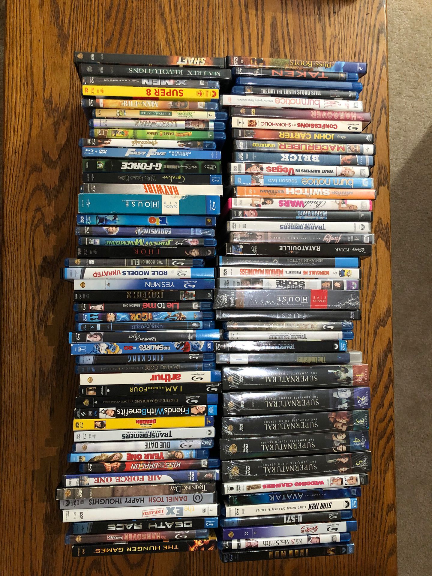 Blu-Ray/DVD collection for sale