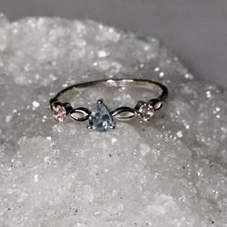 Blue & Pink Tourmaline Ring