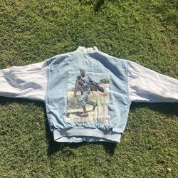 artwear collection rare denim varsity jacket