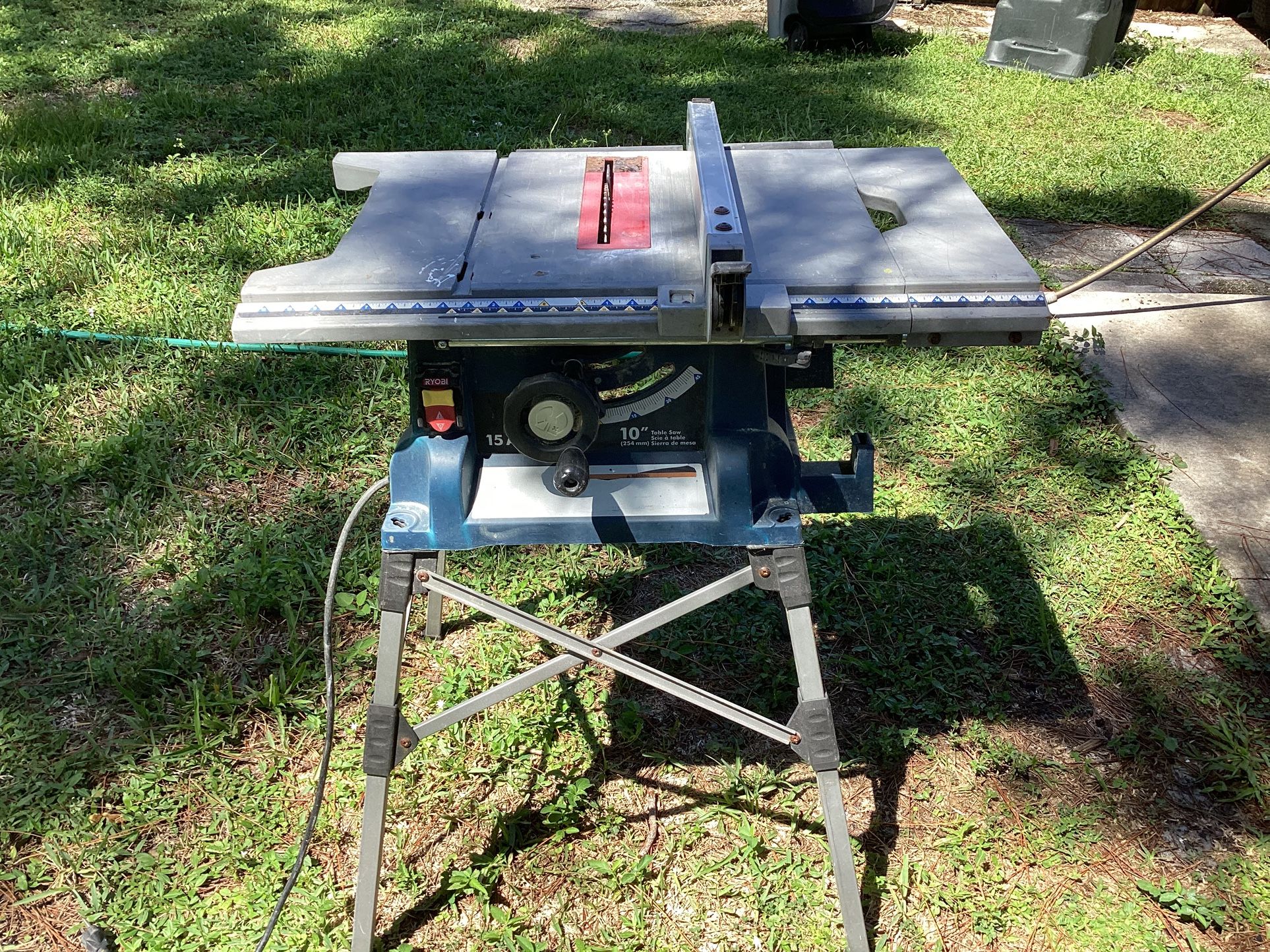 Ryobi 10 inch table saw and stand, skill, 10 inch compound miter Both For 75 Bucks
