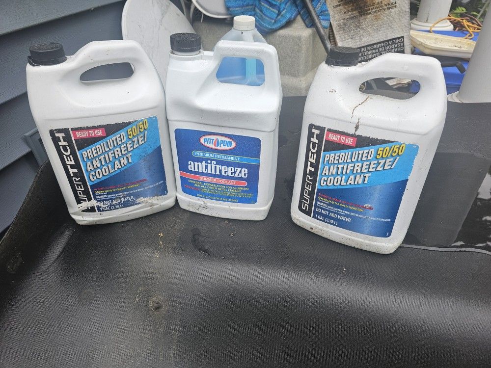 3 Gallon Of Anti Freeze Brand New $50 Cost, $25 Firm
