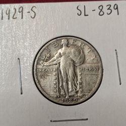 1929-s Standing Liberty Quarter 90% Silver