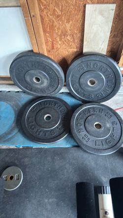 Olympic bumpers plates 80lbs total