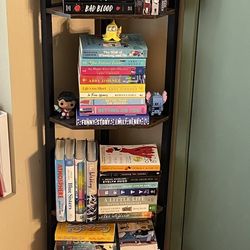 *SHELF ONLY* 5-Tier Corner Shelf from Amazon - Rustic Brown