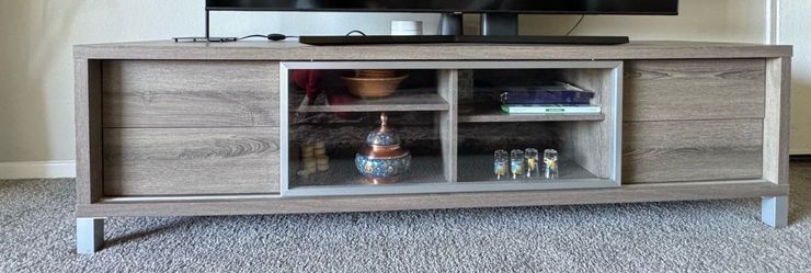 Modern TV Stand with Storage Drawers,