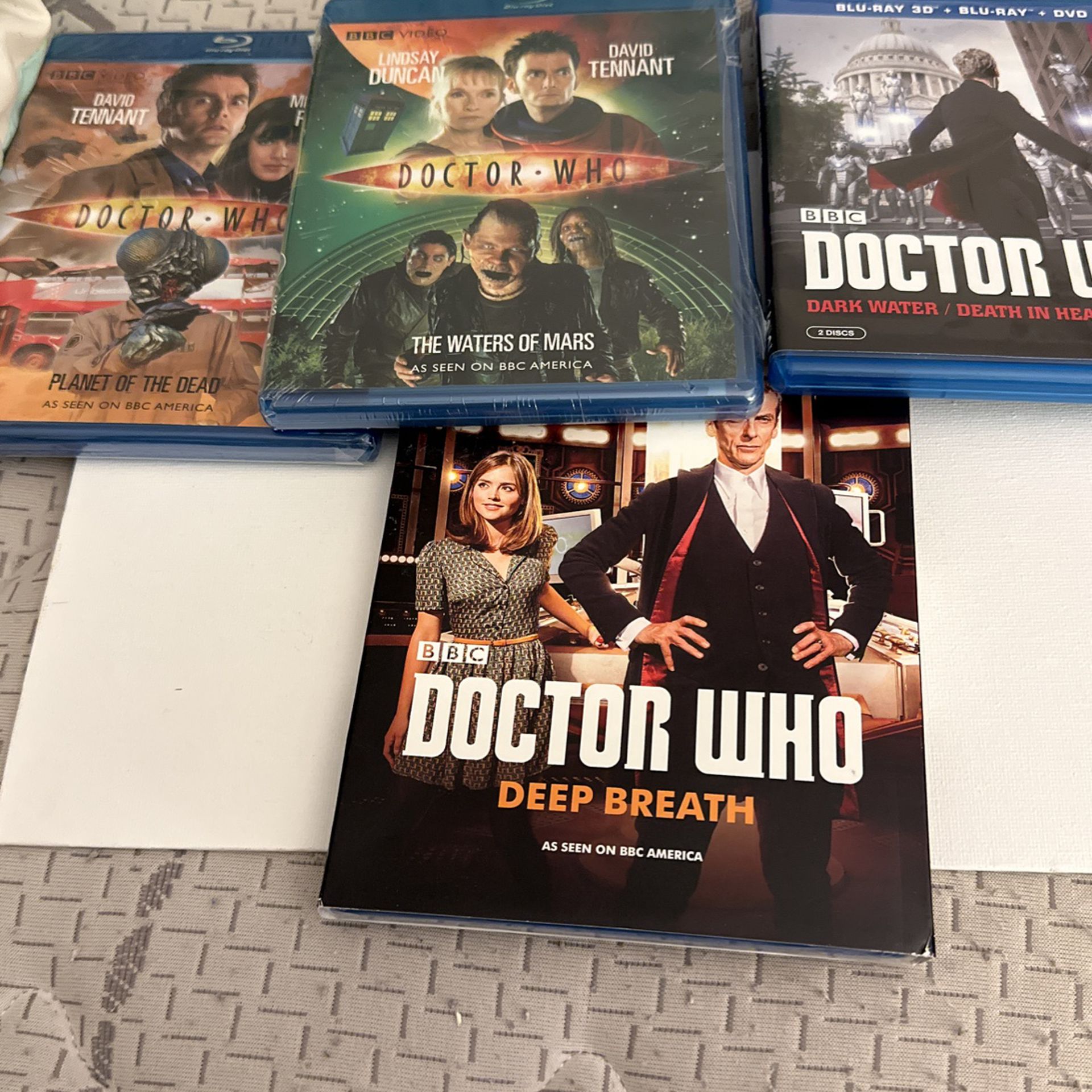 Doctor Who Blu-Ray Movie Bundle *UNOPENED BRAND NEW* Set Of 4