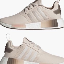 Women’s Adidas NMD R1 Running Shoes Sneaker Quartz Brown Strata Pop Color Brown #HQ4279 Size 6