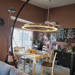 LED Ceiling Chandelier Luxury Circular Lighting Diameter 40" Illuminate Office Dining Area New 