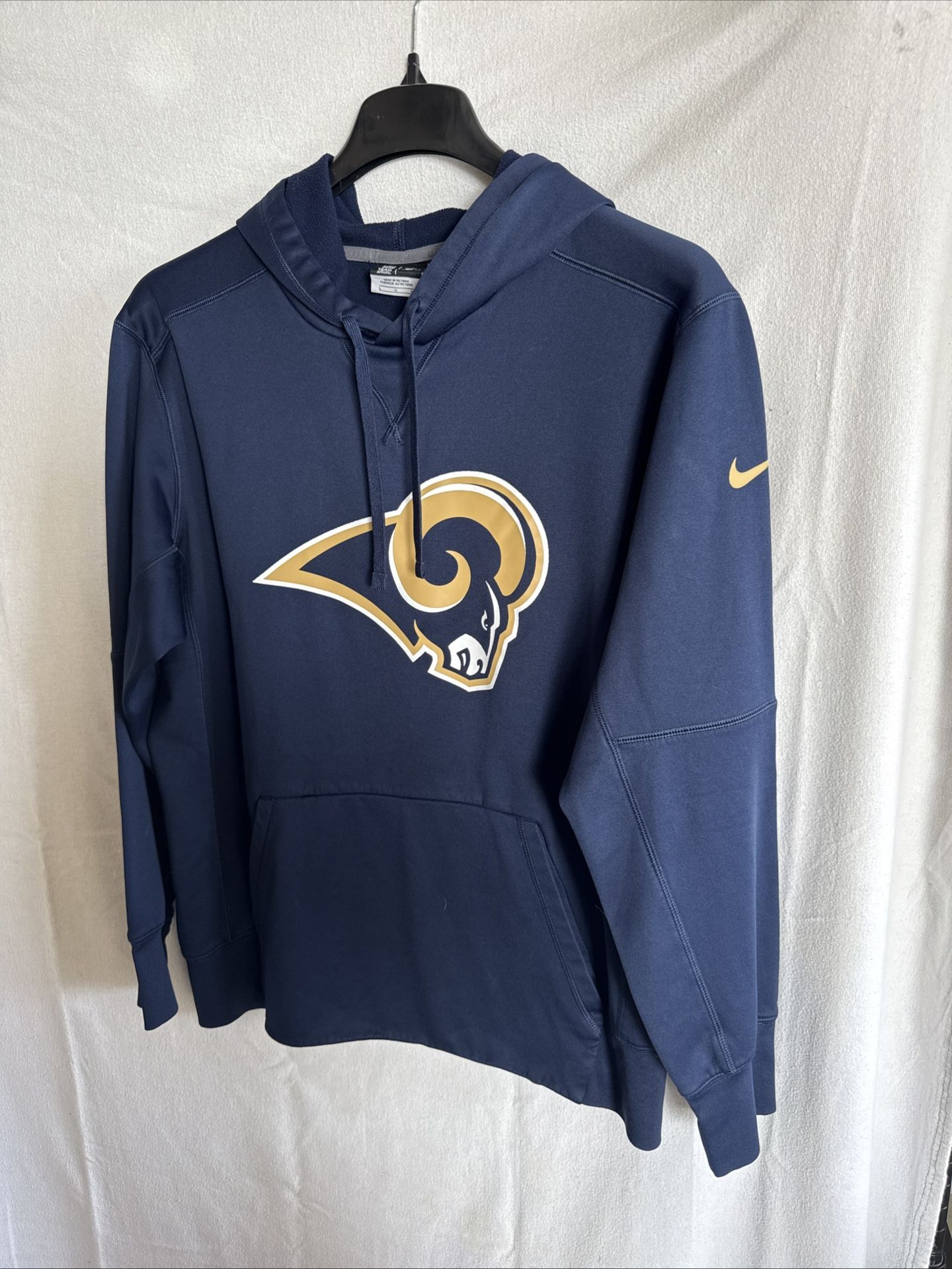 Rams NFL Nike Blue Large Hooded Sweatshirt