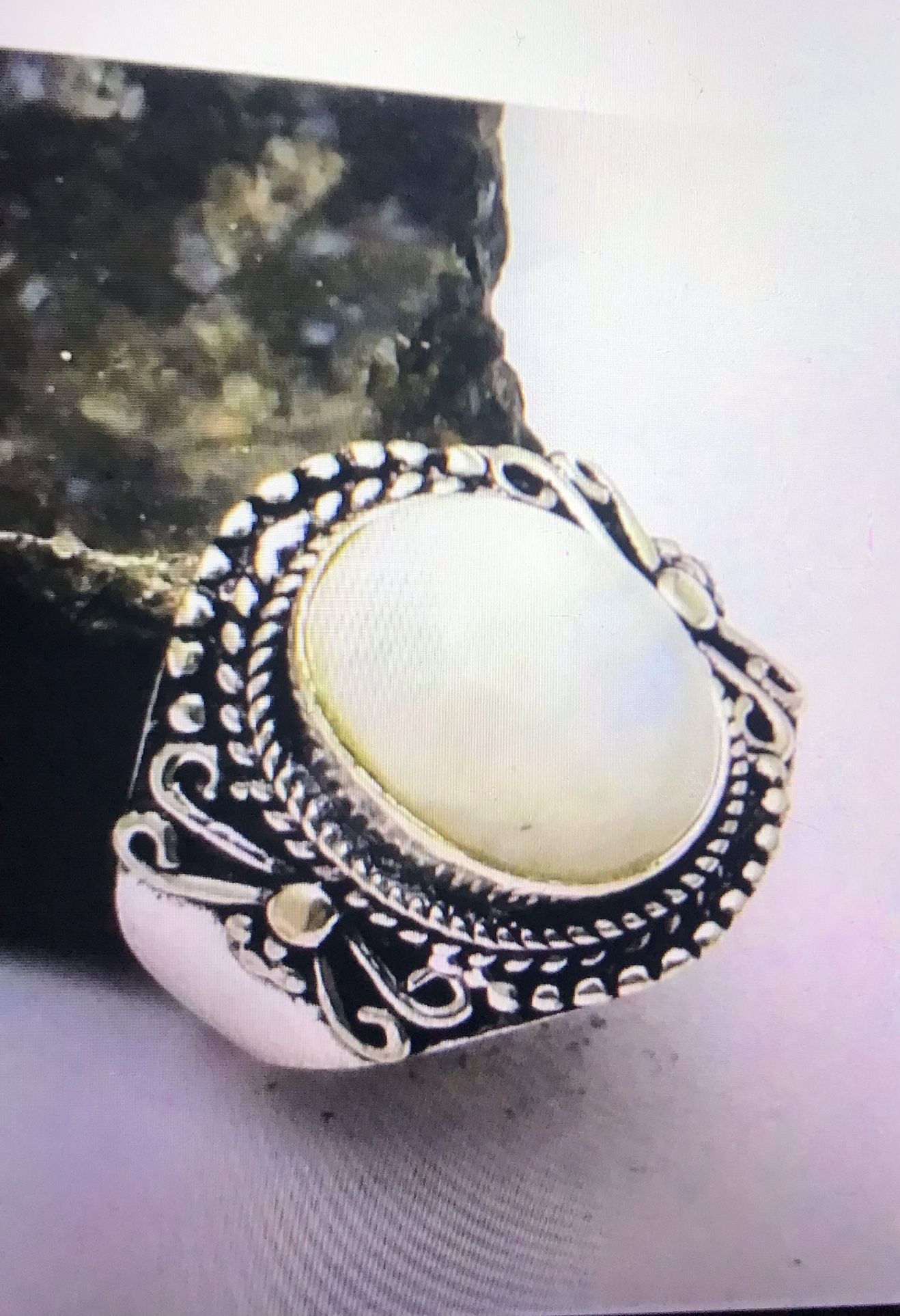 Moonstone 925 Sterling Silver Ring
