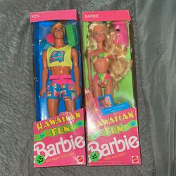 Hawaiian Fun Barbie & Ken 1990