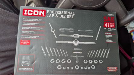 For sale or trade brand new in the box icon professional 41 piece tap and die set